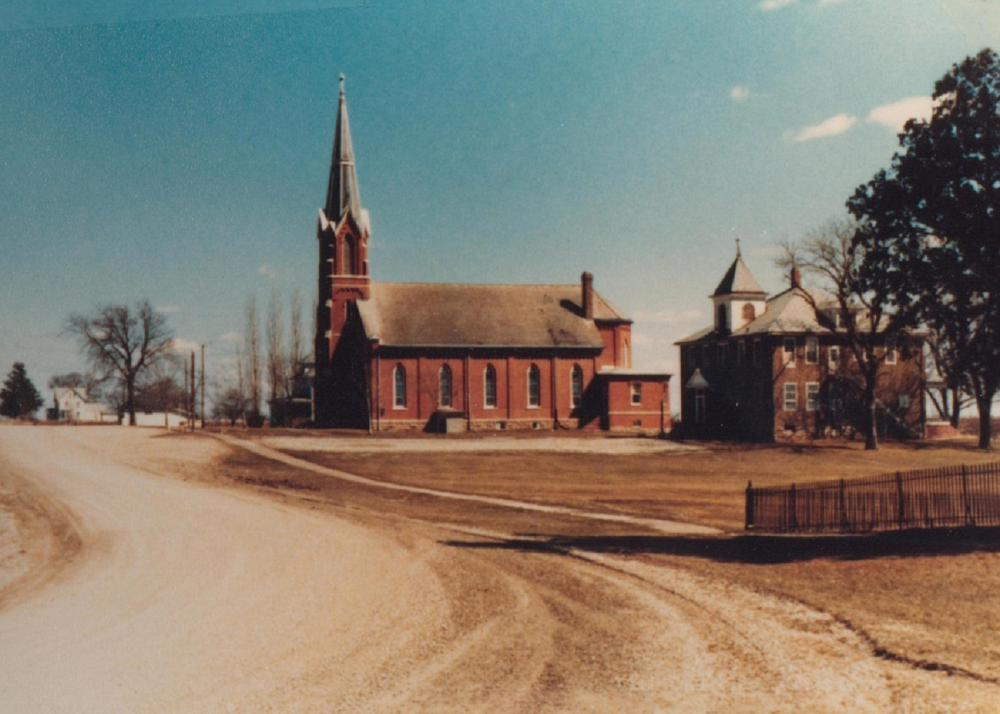 Sts. Peter & Paul Catholic Church and school building (1983)